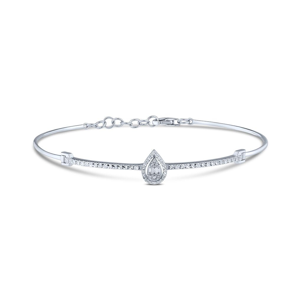 0.06 Carat Diamond Baguette Bracelet
