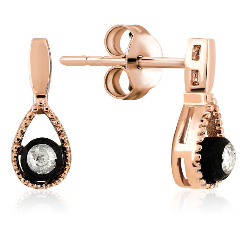 0.07 Carat Diamond Earrings