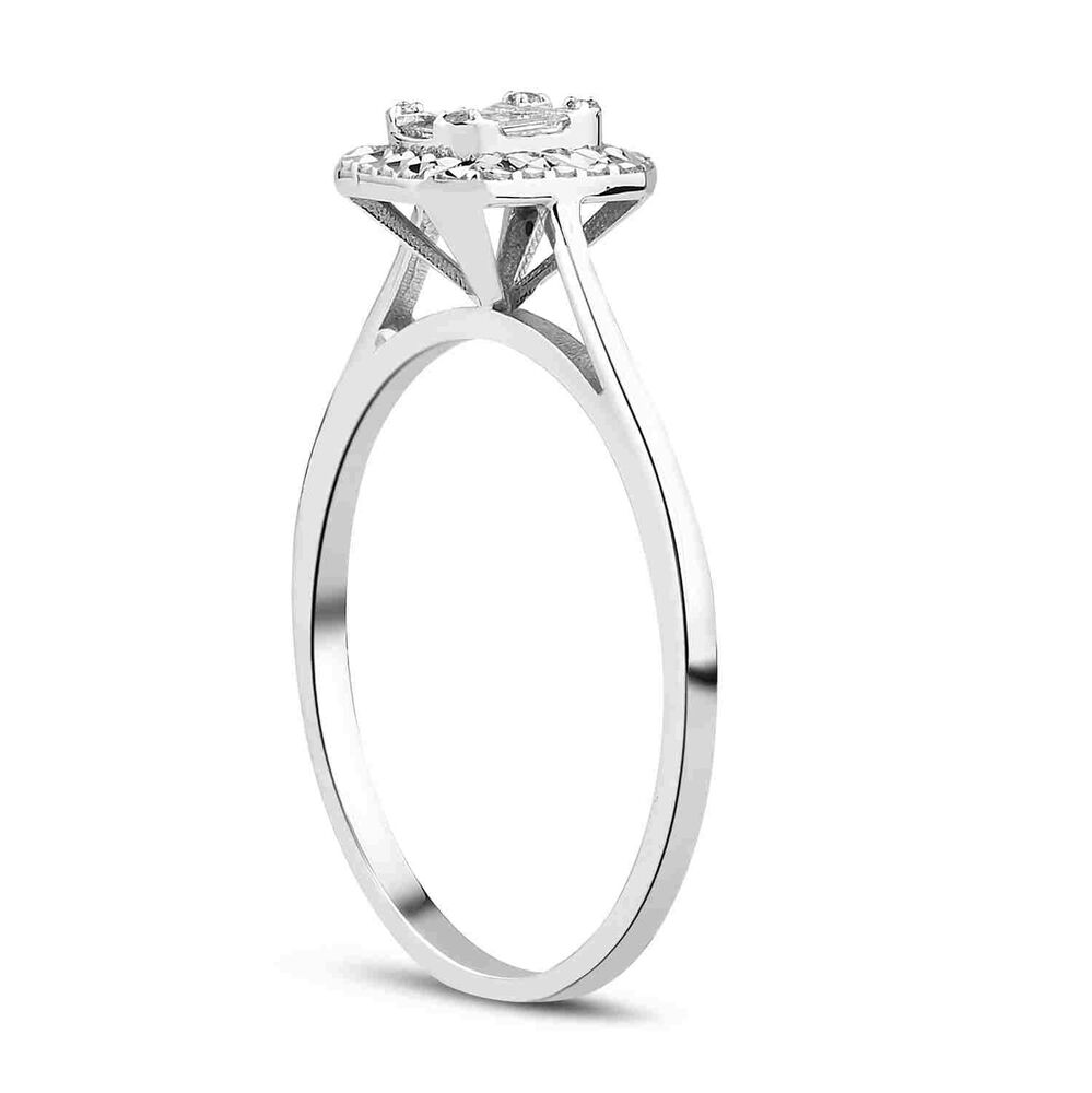 0.08Karat Diamond Baguette Ring