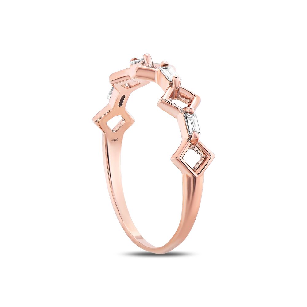 0.11 Karat Diamond Baguette Ring