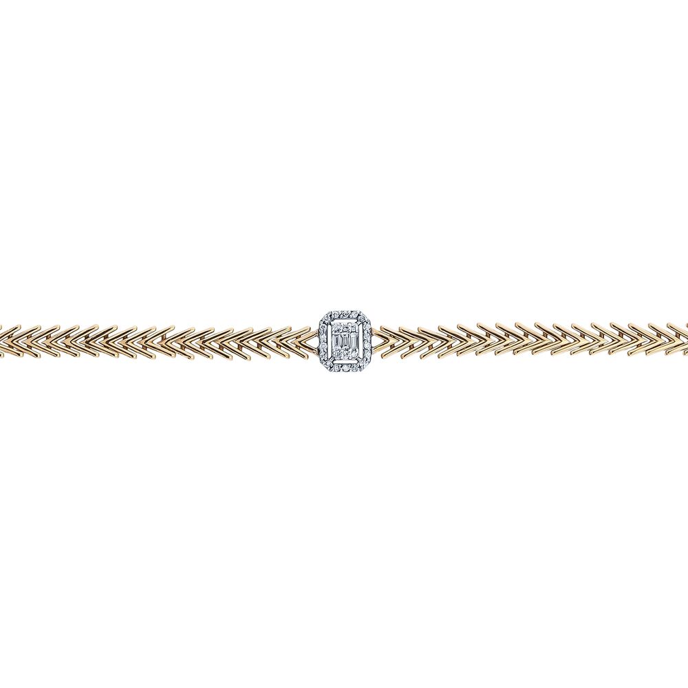 0.14 Carat Baguette Bracelet