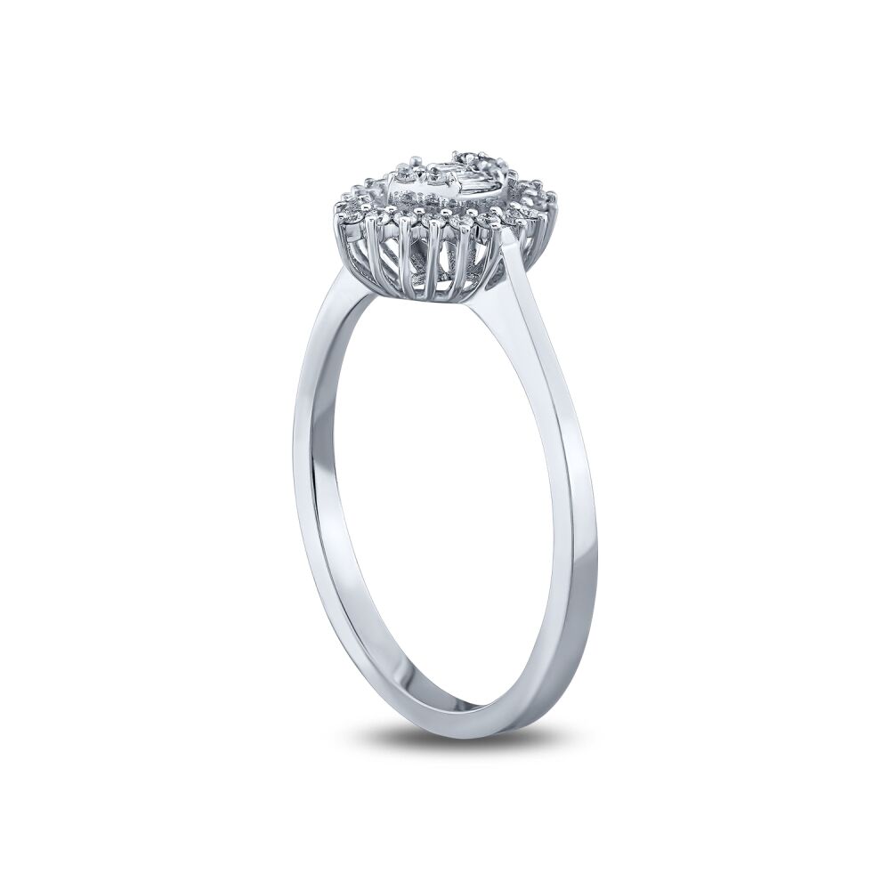 0.15 Karat Diamond Baguette Ring