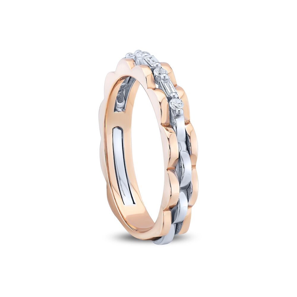 0.18Karat Diamond Baguette Ring