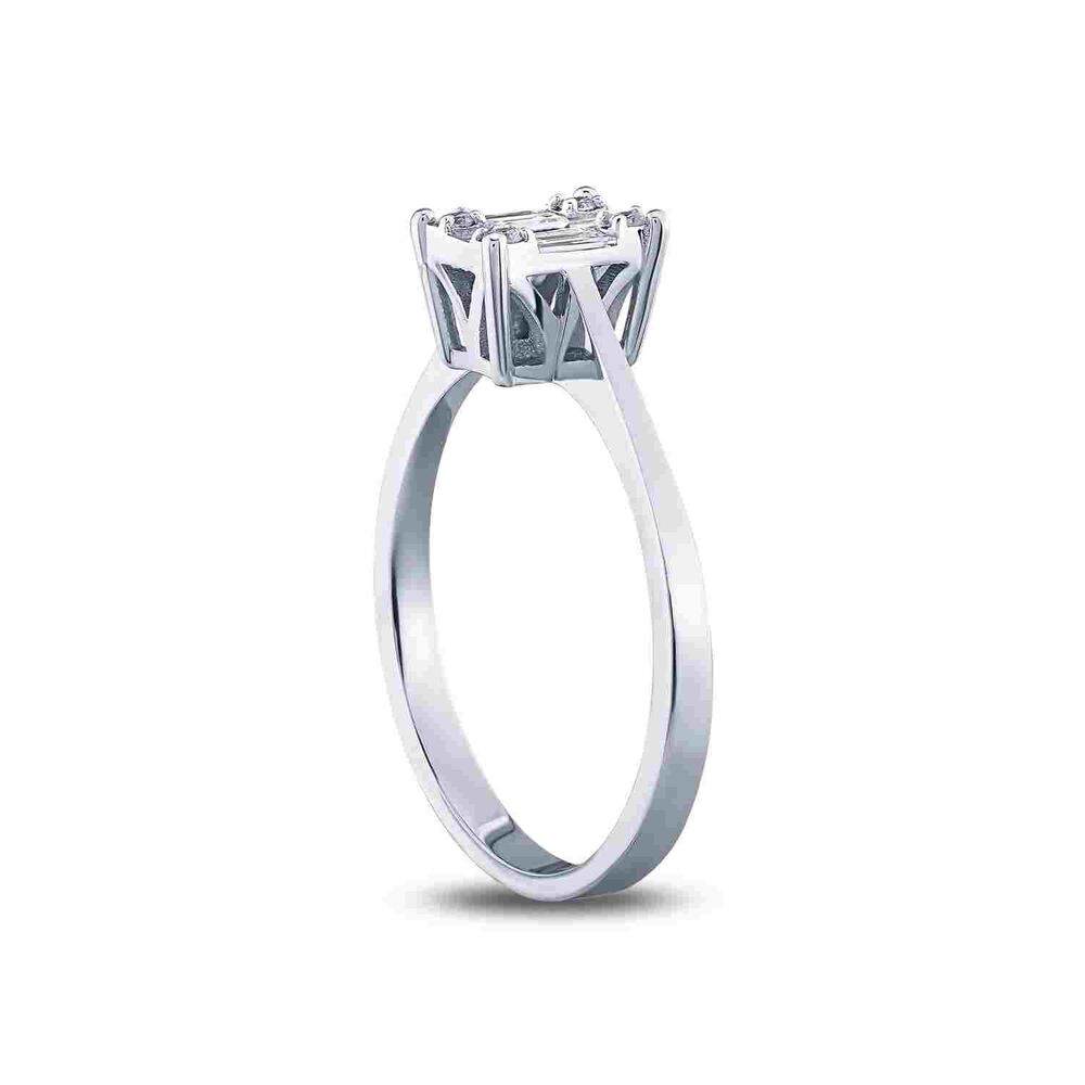 0.18Karat Diamond Baguette Ring