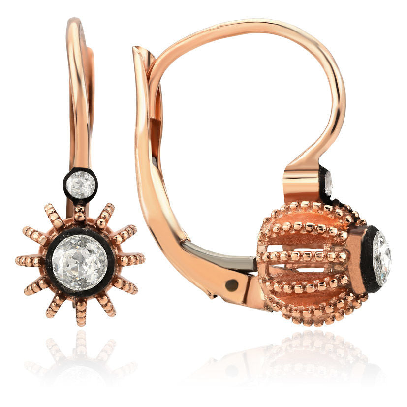 0.19 Carat Diamond Solitaire Earrings