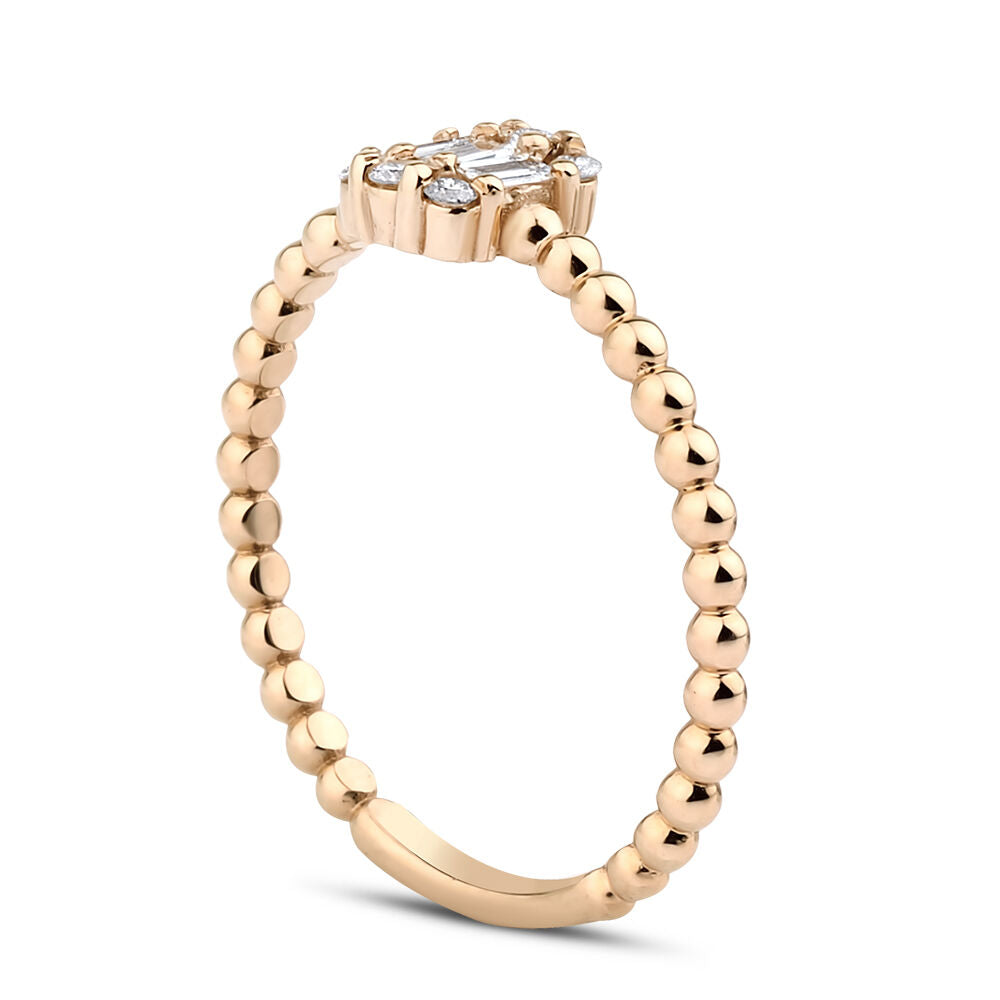 0.20 Karat Diamond Baguette Ring