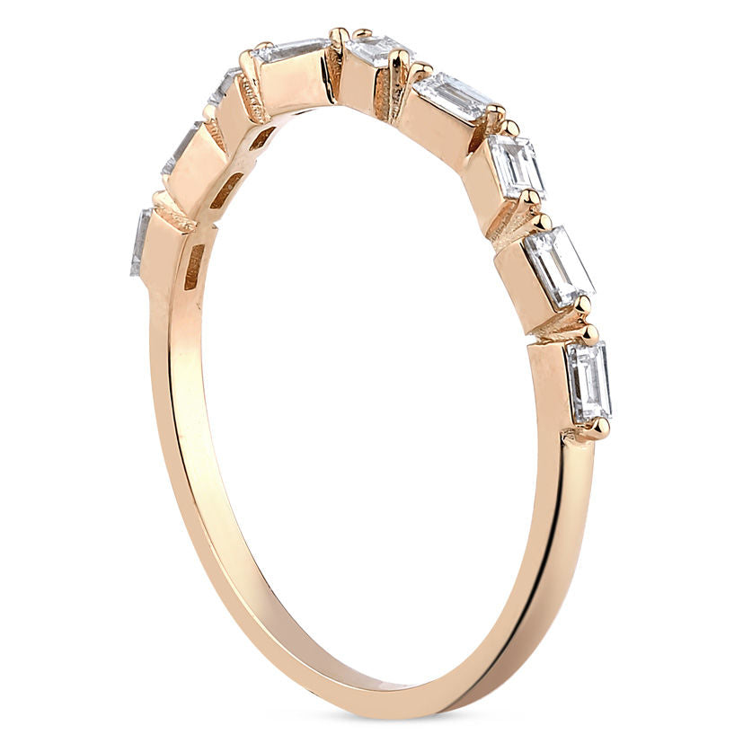 0.23 Carat Diamond Baguette Ring