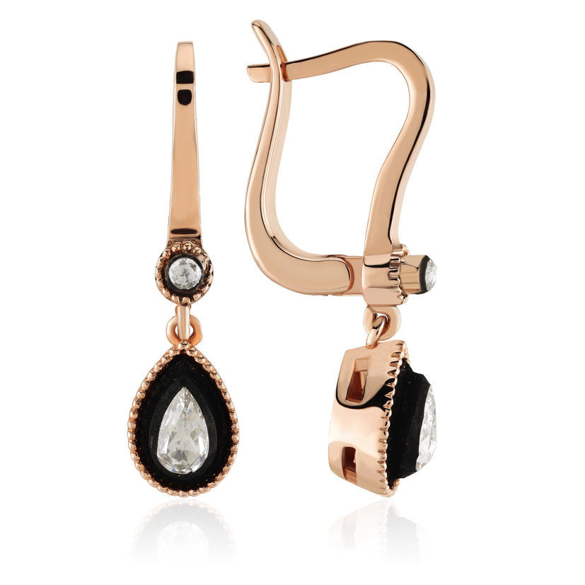 0.35 Carat Diamond Drop Earrings