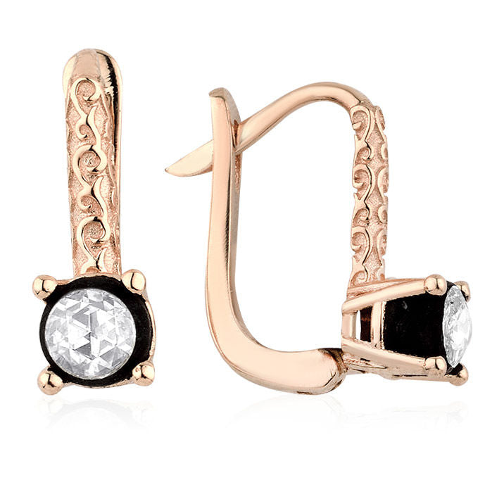 0.30 Carat Diamond Solitaire Earrings