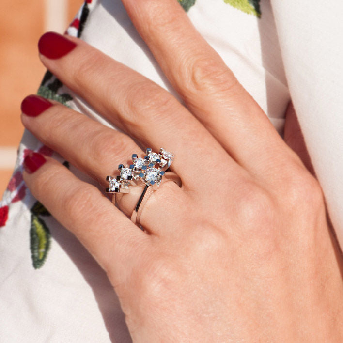 0.40 Carat F Color HRD Certificate Diamond Solitaire Ring