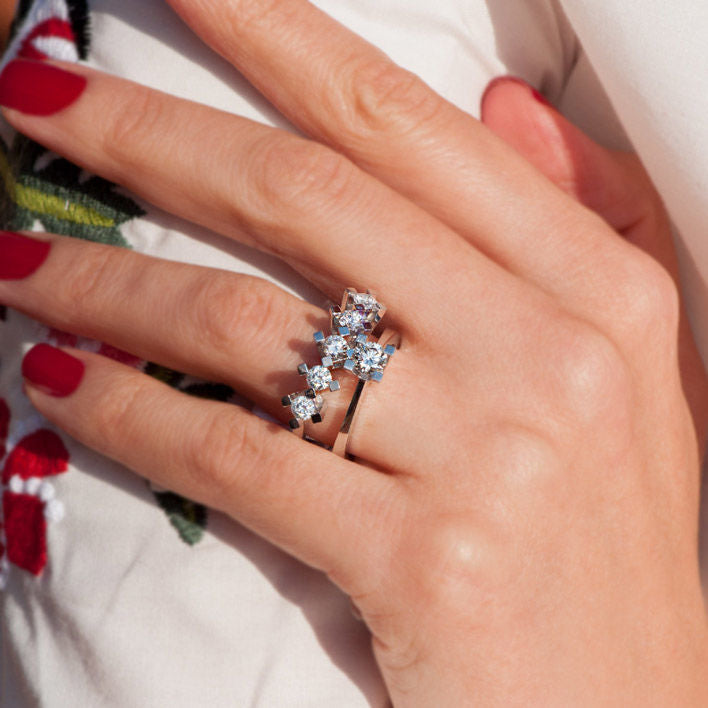 0.40 Carat G Color HRD Certificate Diamond Solitaire Ring