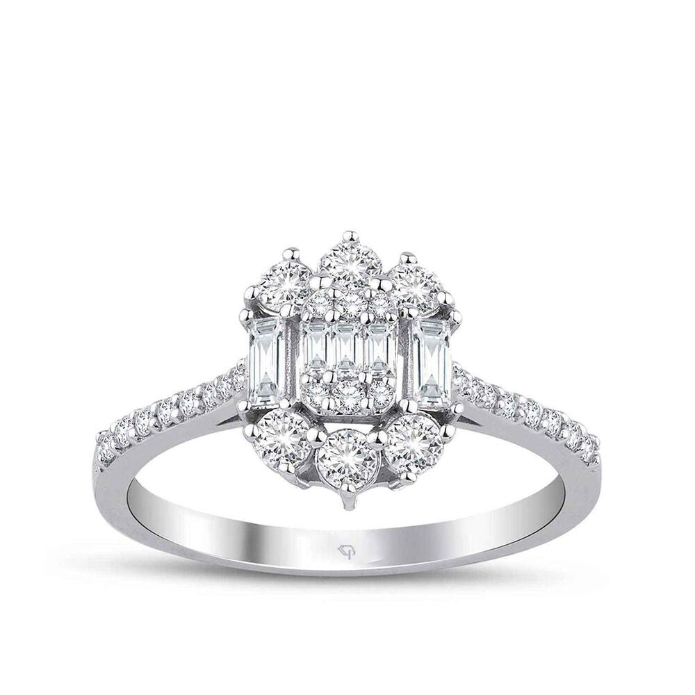 0.55 Karat Diamond Baguette Ring