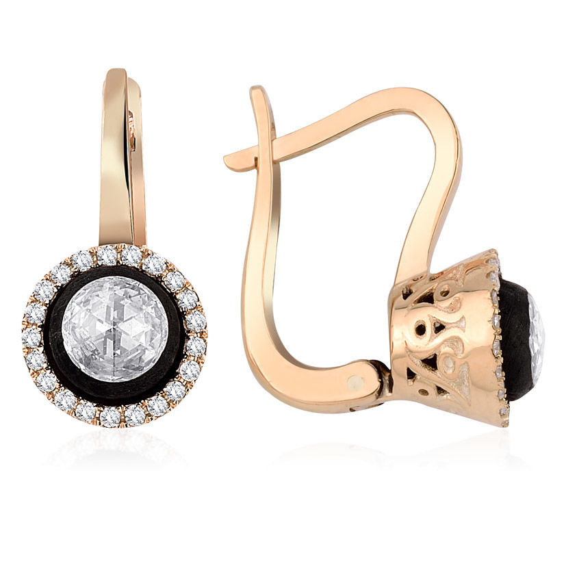 0.67 Carat Diamond Earrings