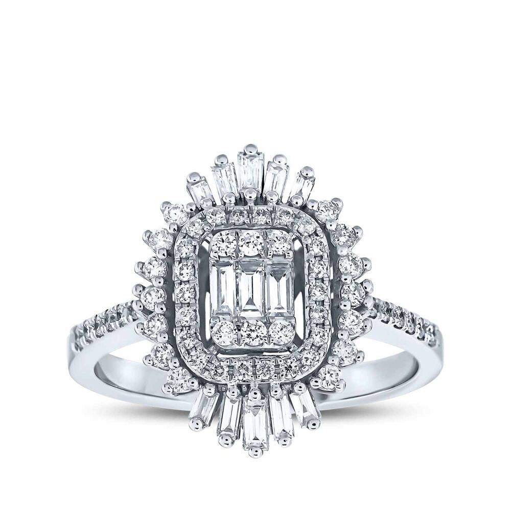 0.67 Karat Diamond Baguette Ring