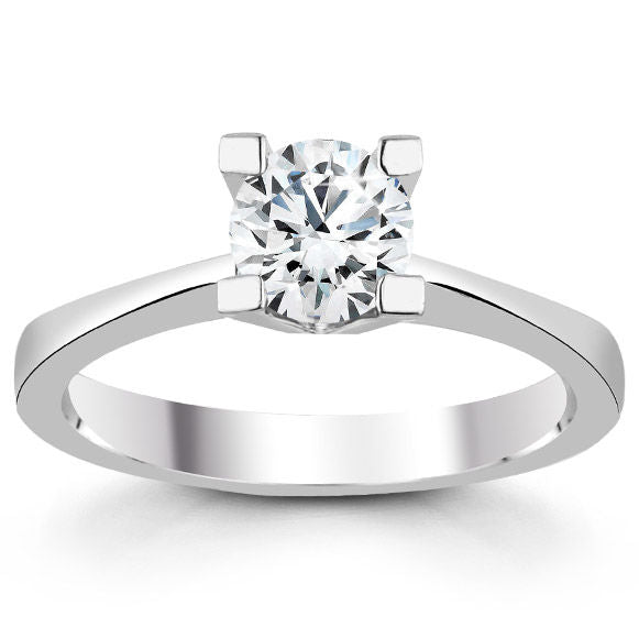 0.90 Carat H VS2 Color HRD Certificate Diamond Solitaire Ring