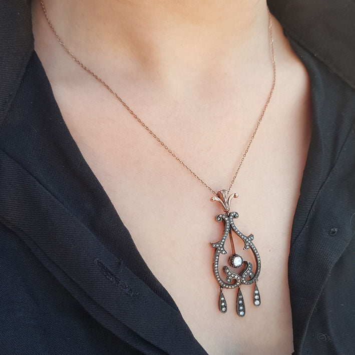 0.96 Carat Diamond Necklace