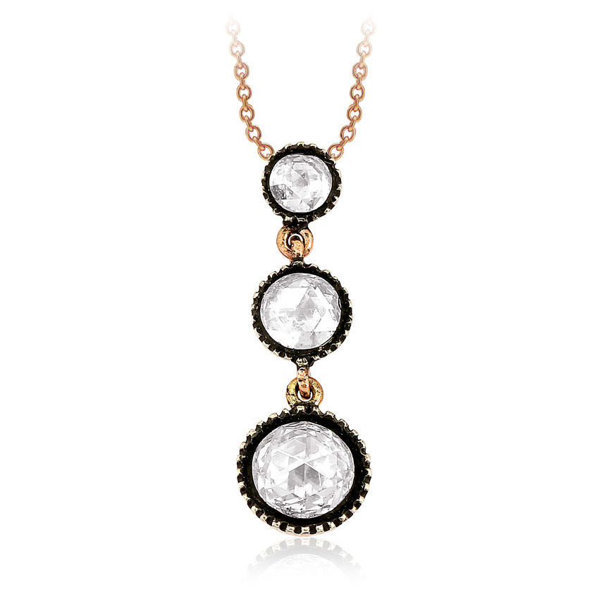 1.00 Carat Diamond Tria Necklace