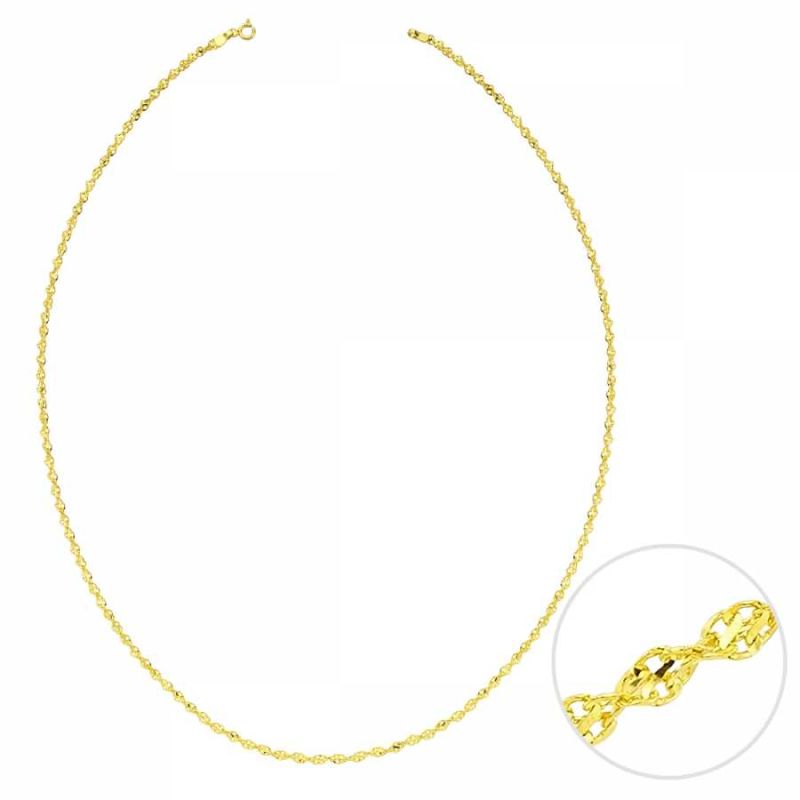 Solid Gold New Singapore Dorica Chain 2,90 mm