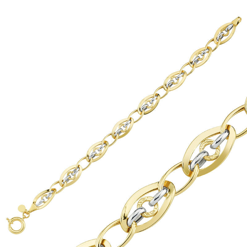Solid Gold Bracelet Hollow Model