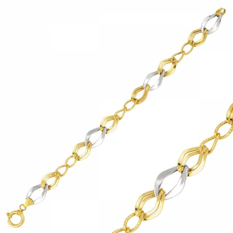 Solid Gold Bracelet Hollow Design