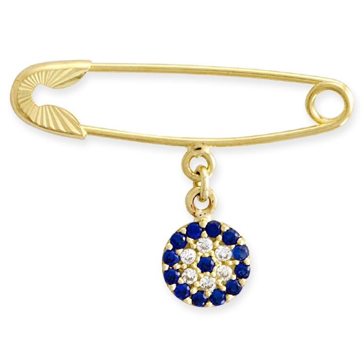 Solid Gold Kids Safety Pin