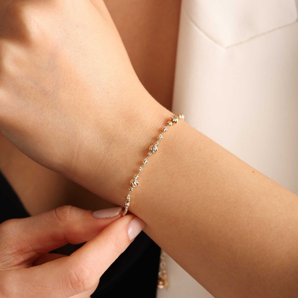 Solid Gold Dorica Bracelet Charm Italy