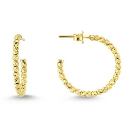 Solid Gold Hoop Earrings