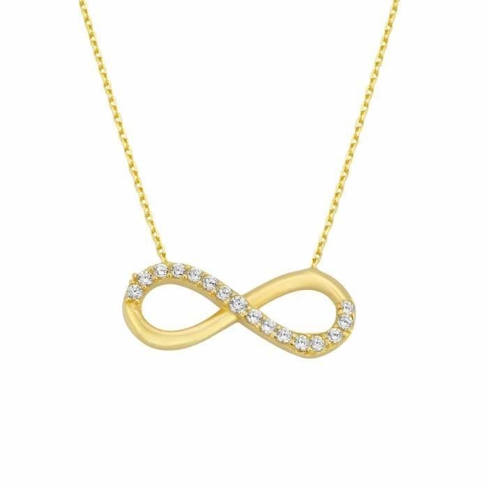 Solid Gold Infinity Necklace