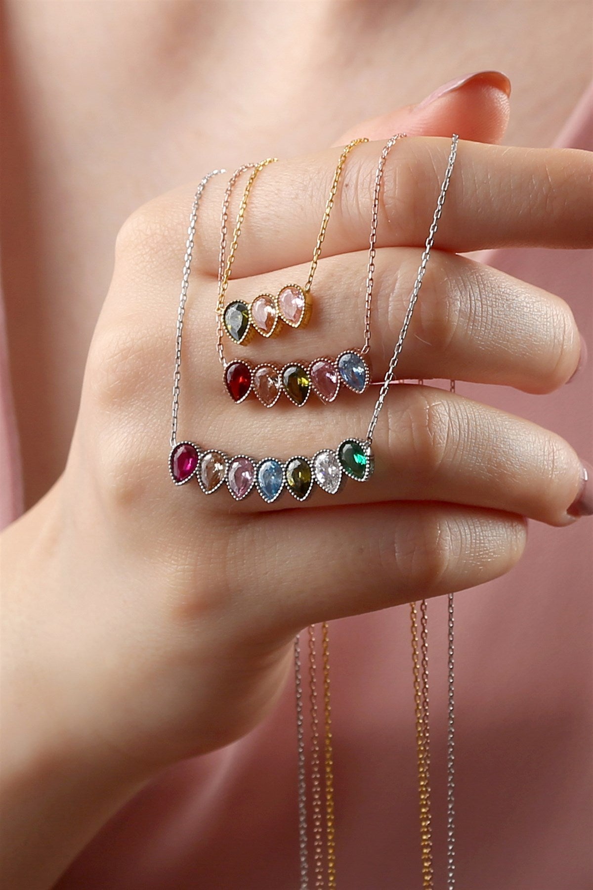 Silver Drop Necklace