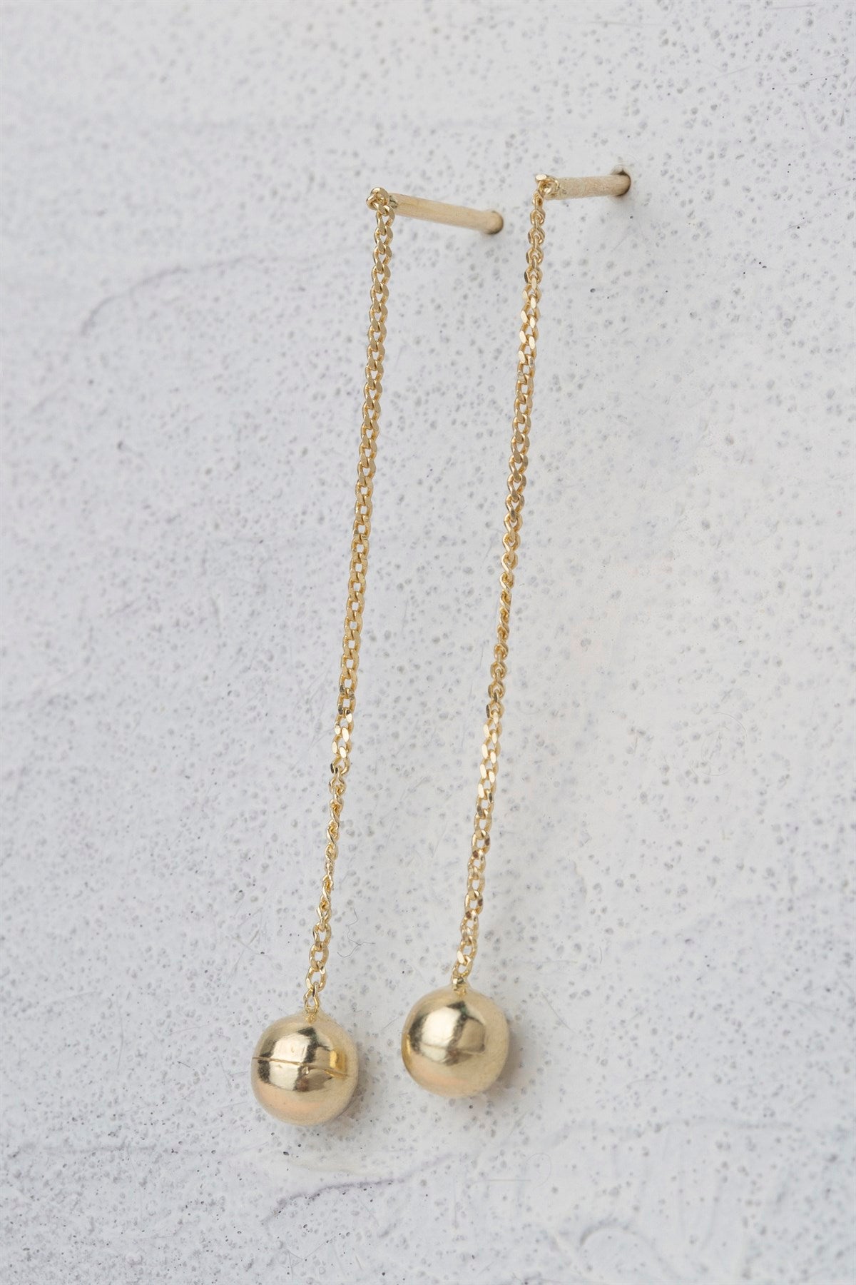 Silver Wobbly Ball Earrings