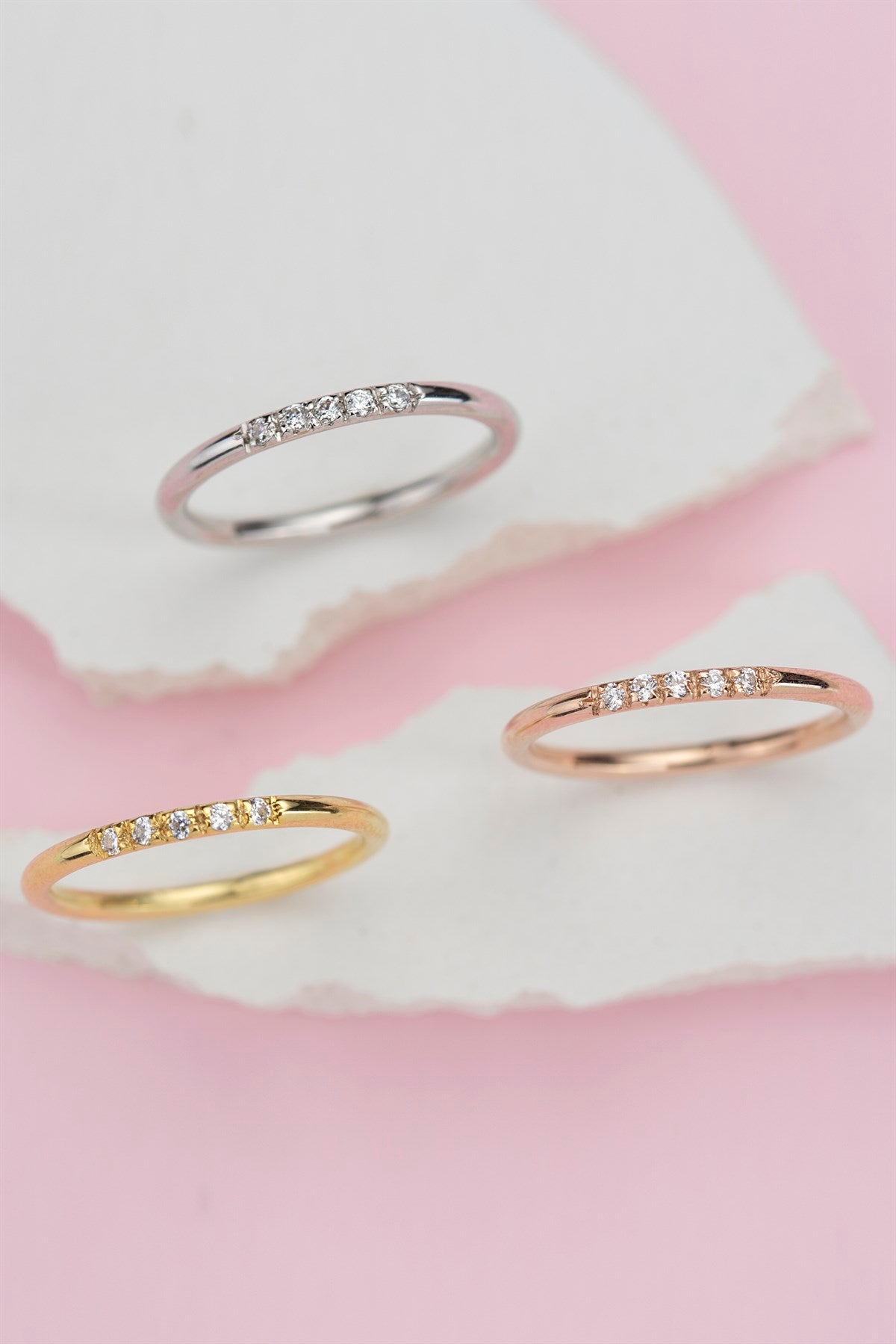 Silver Gemstone Wedding Ring