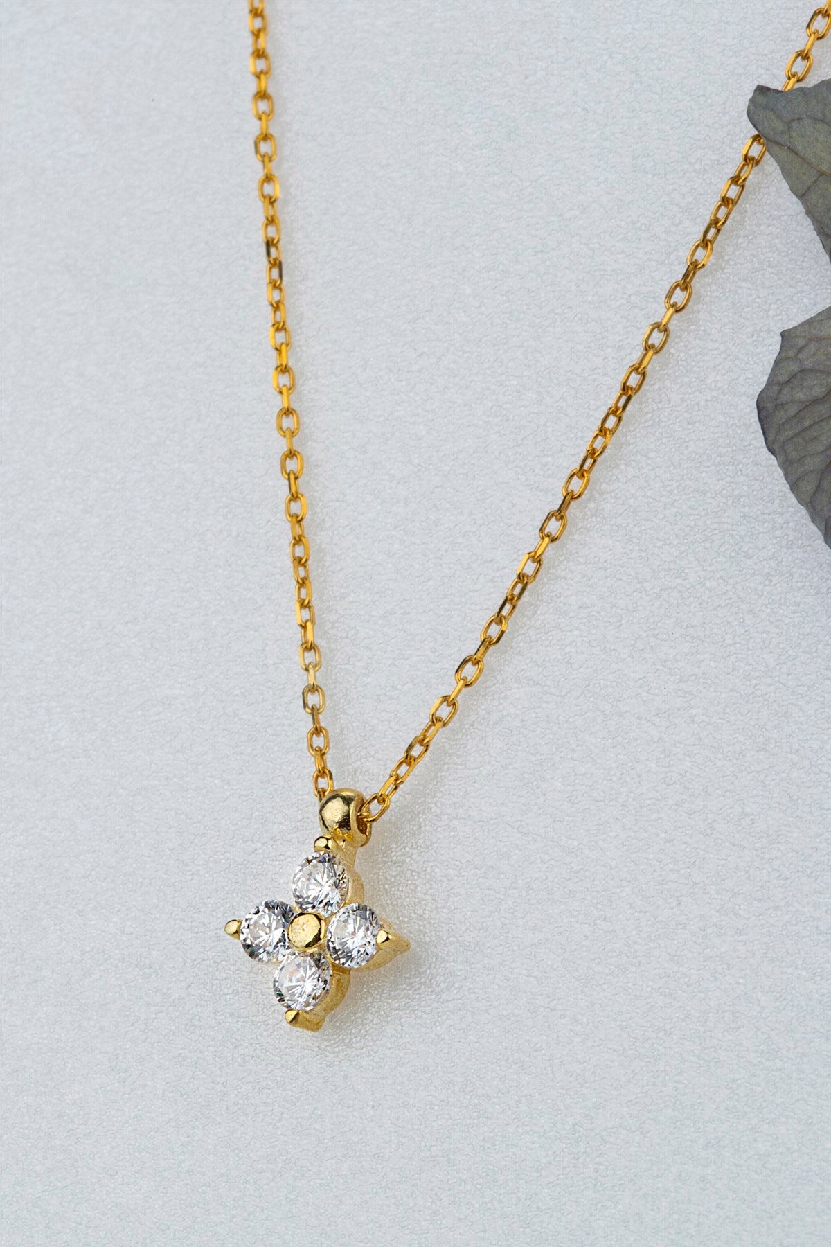 Conjunto Pendientes y Collar Trébol Plata