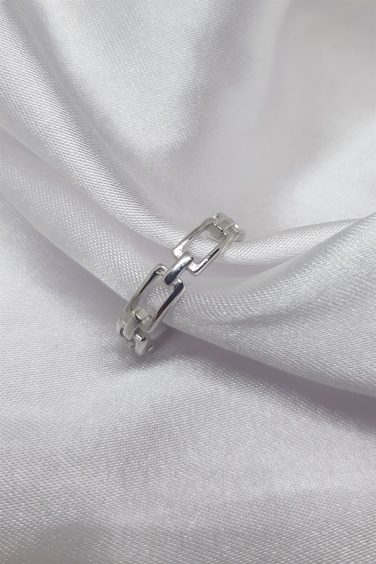 Anillo de cadena de plata