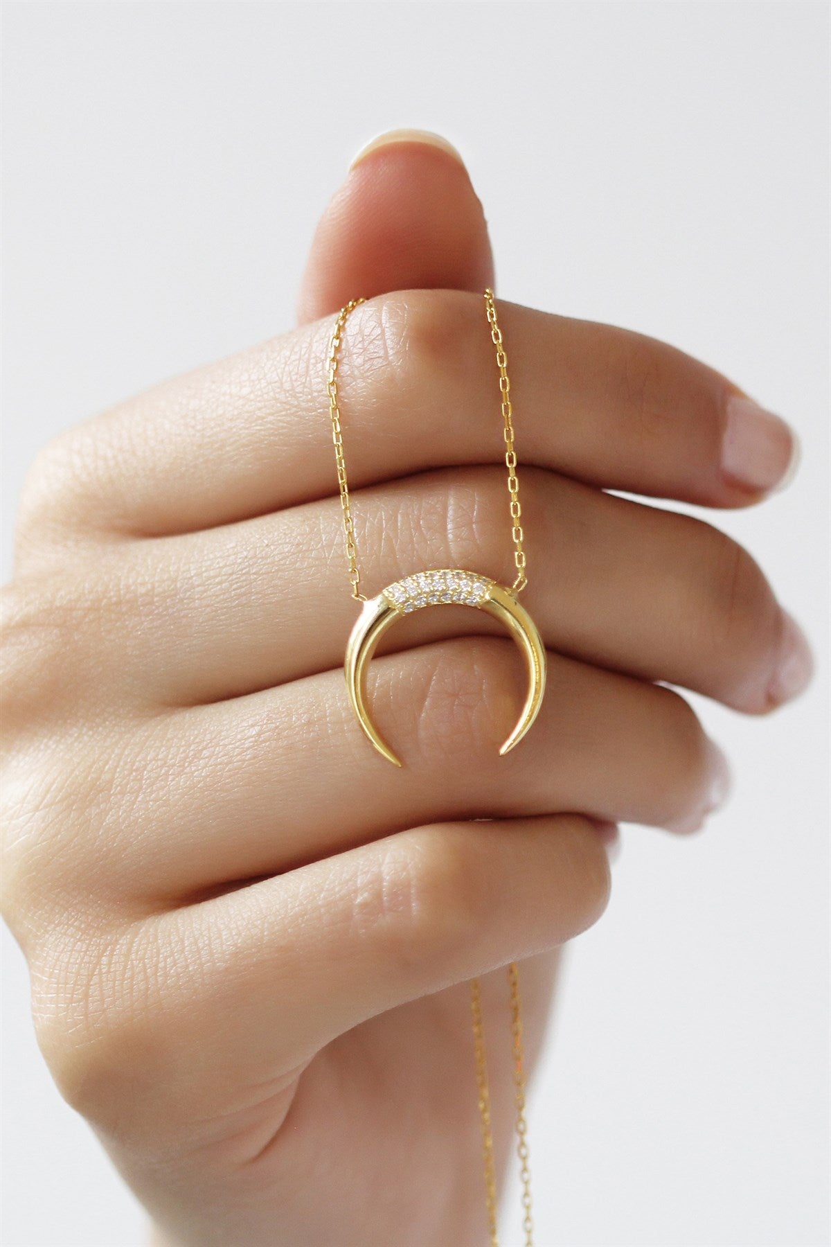 Silver Moon Necklace