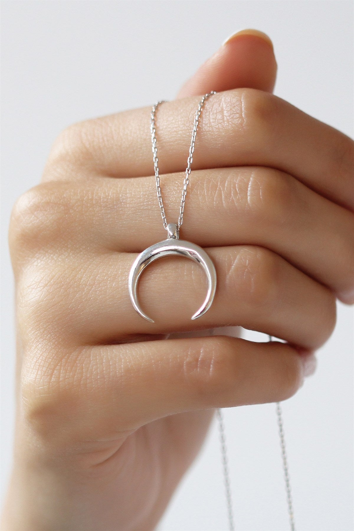 Silver Moon Necklace