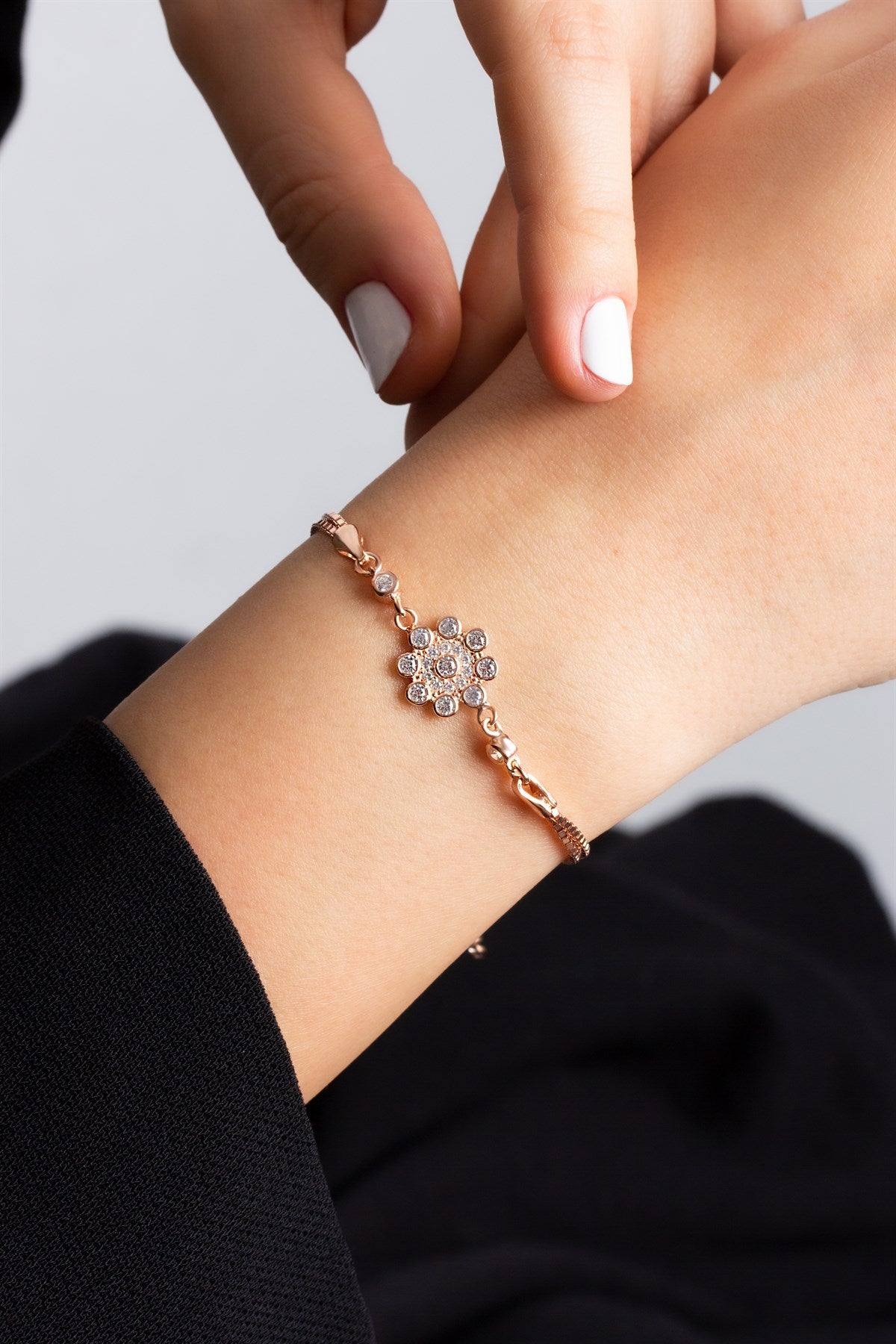 Silver Flower Bracelet