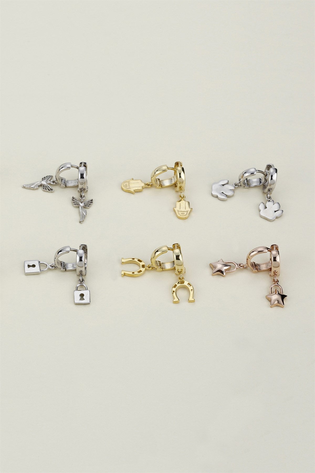 Silver Hand Of Fatima (Hamsa) Earrings