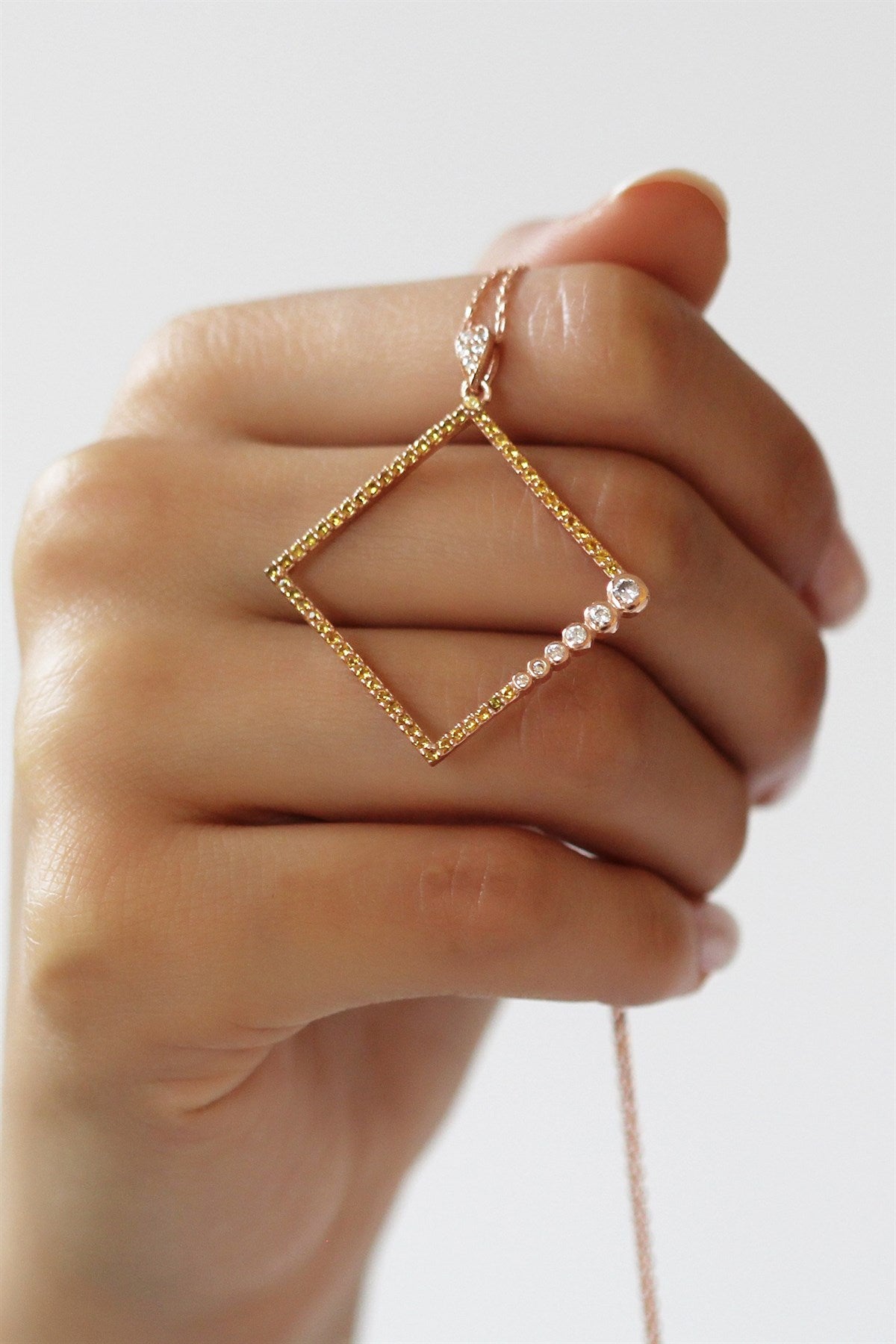 Silver Geometric Necklace