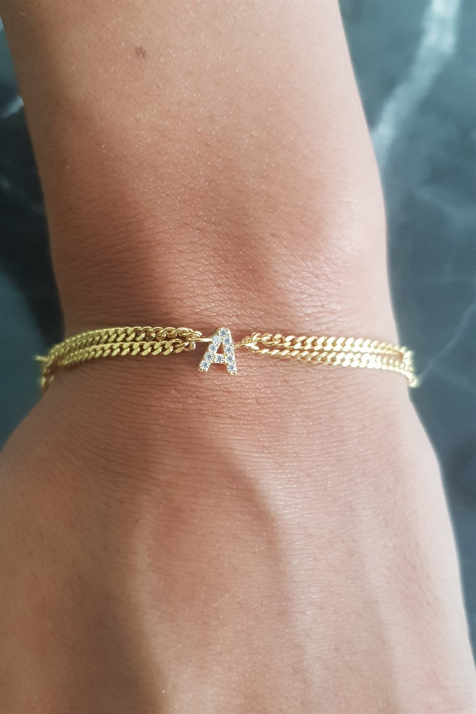 Pulsera Inicial Plata