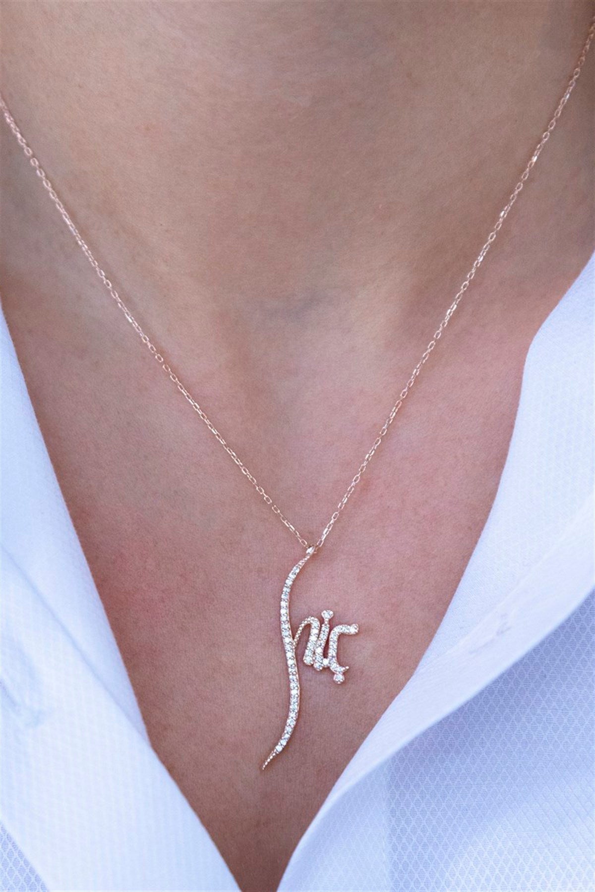 Silver Hiç Necklace