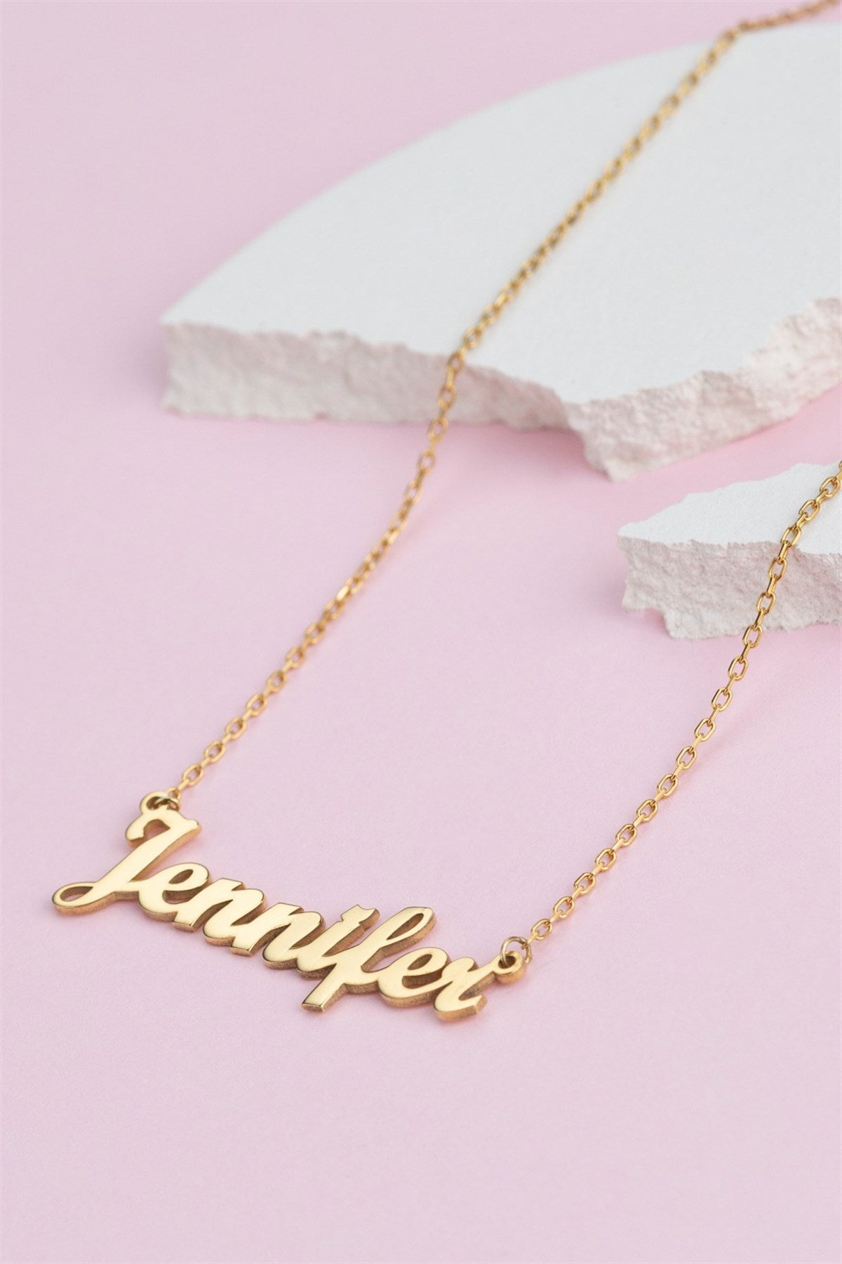 Collar con nombre de plata