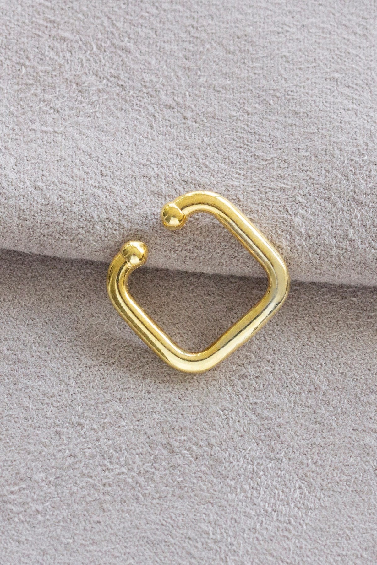 Silver Square Cartilage Earrings