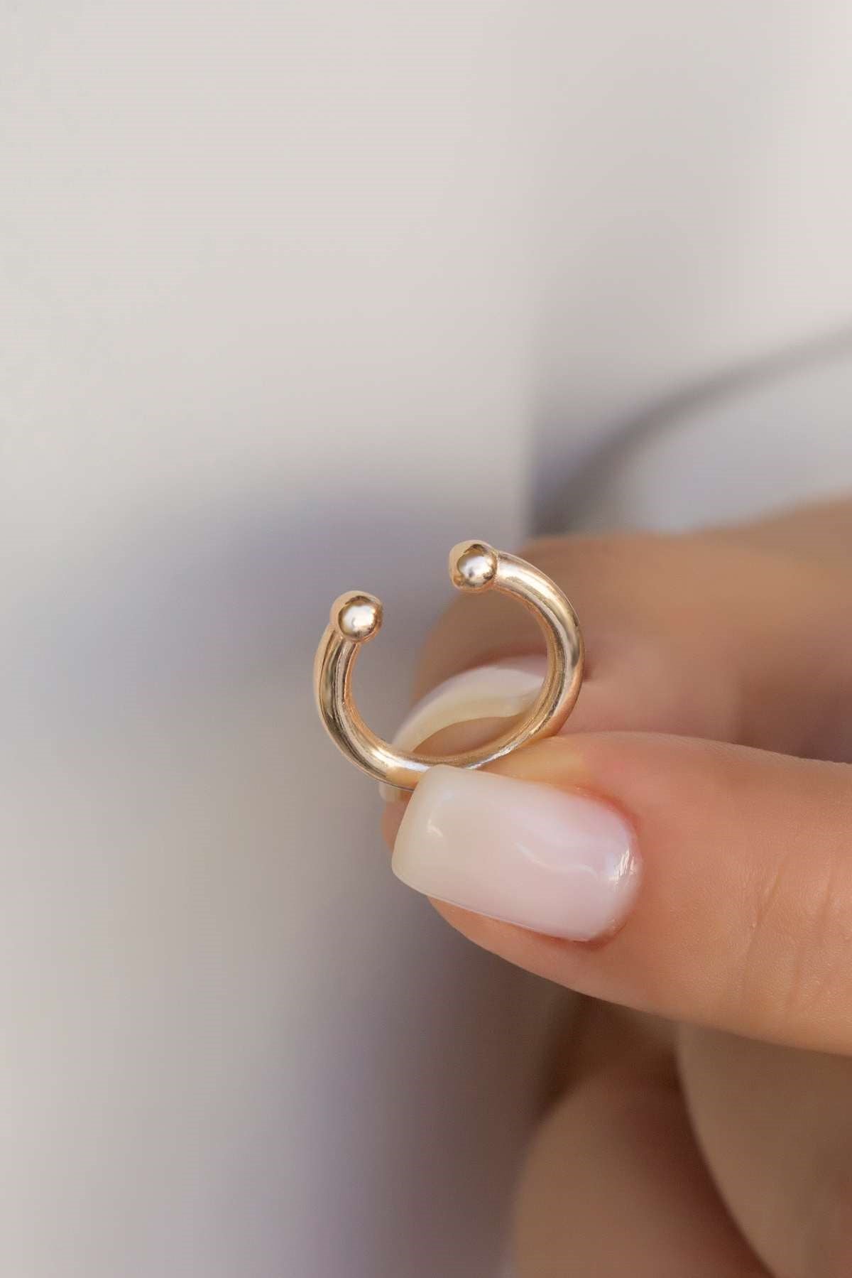 Pendientes de cartílago de plata