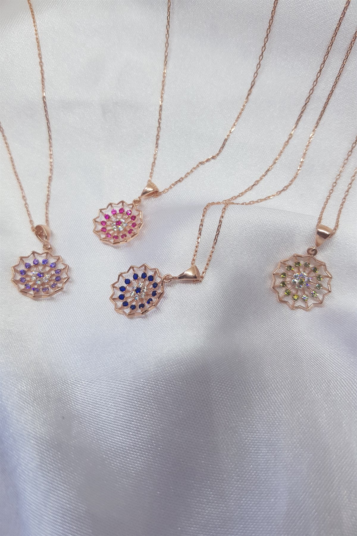 Silver Lotus Necklace