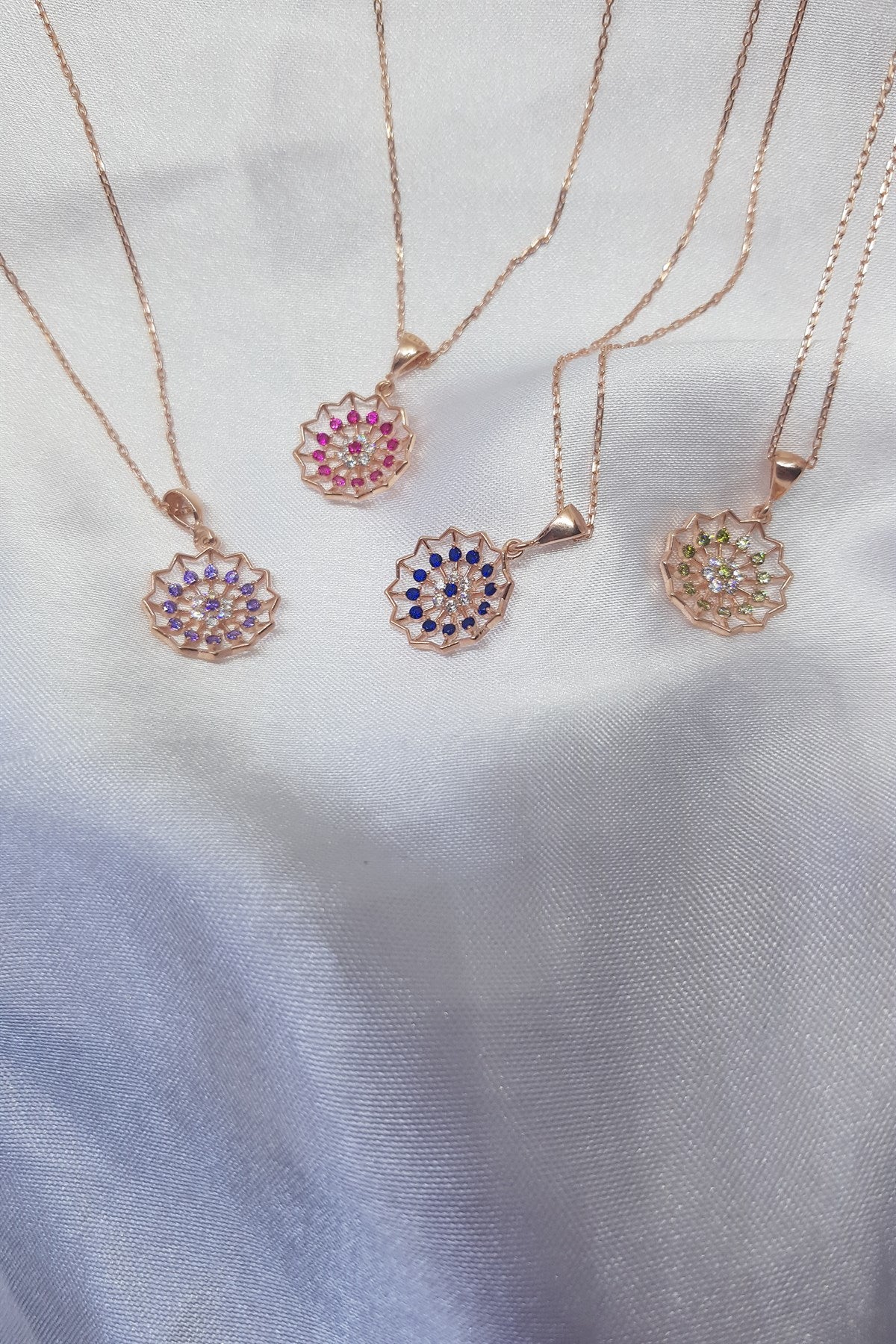 Silver Lotus Necklace