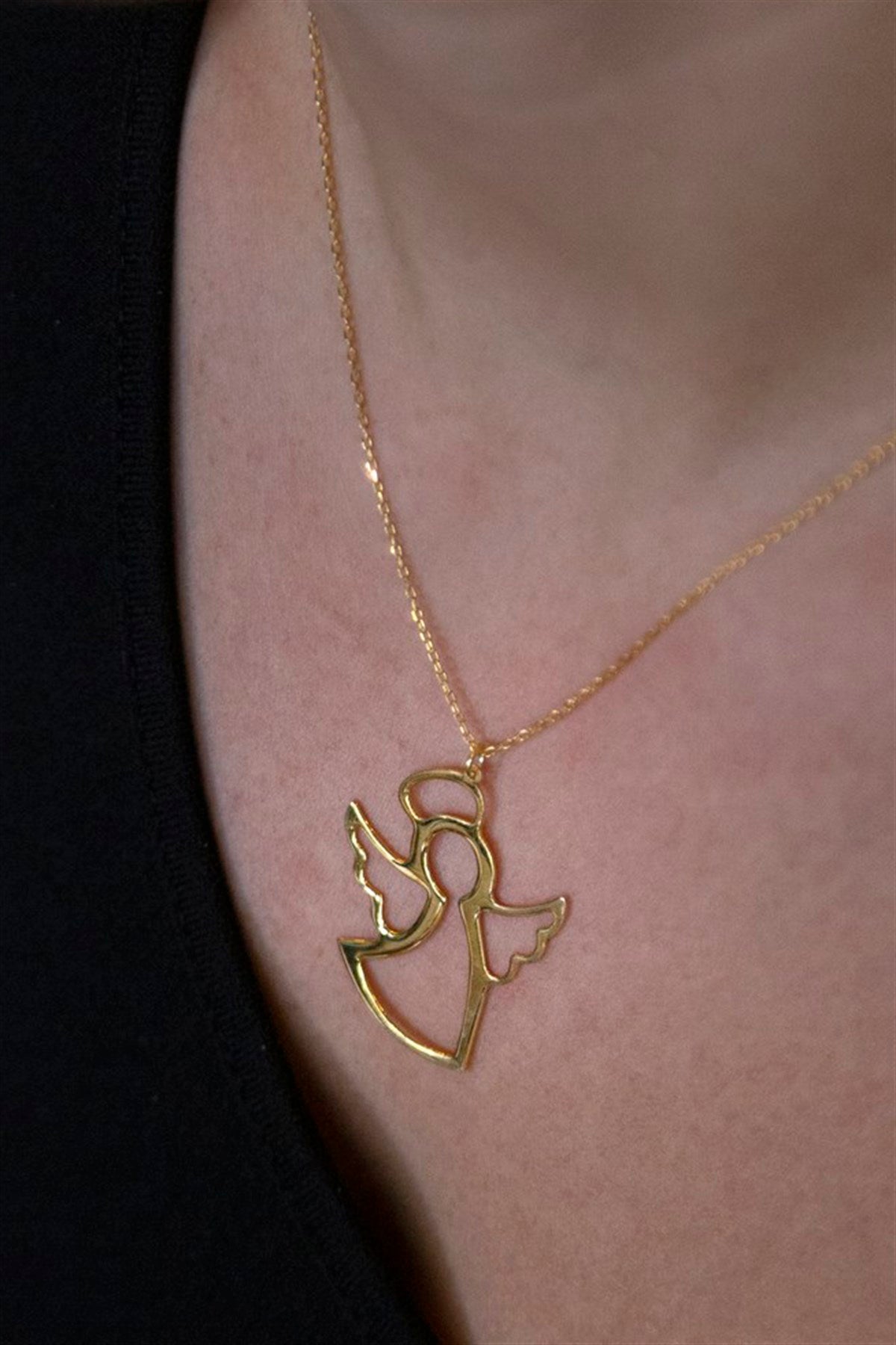 Collar de ángel de plata