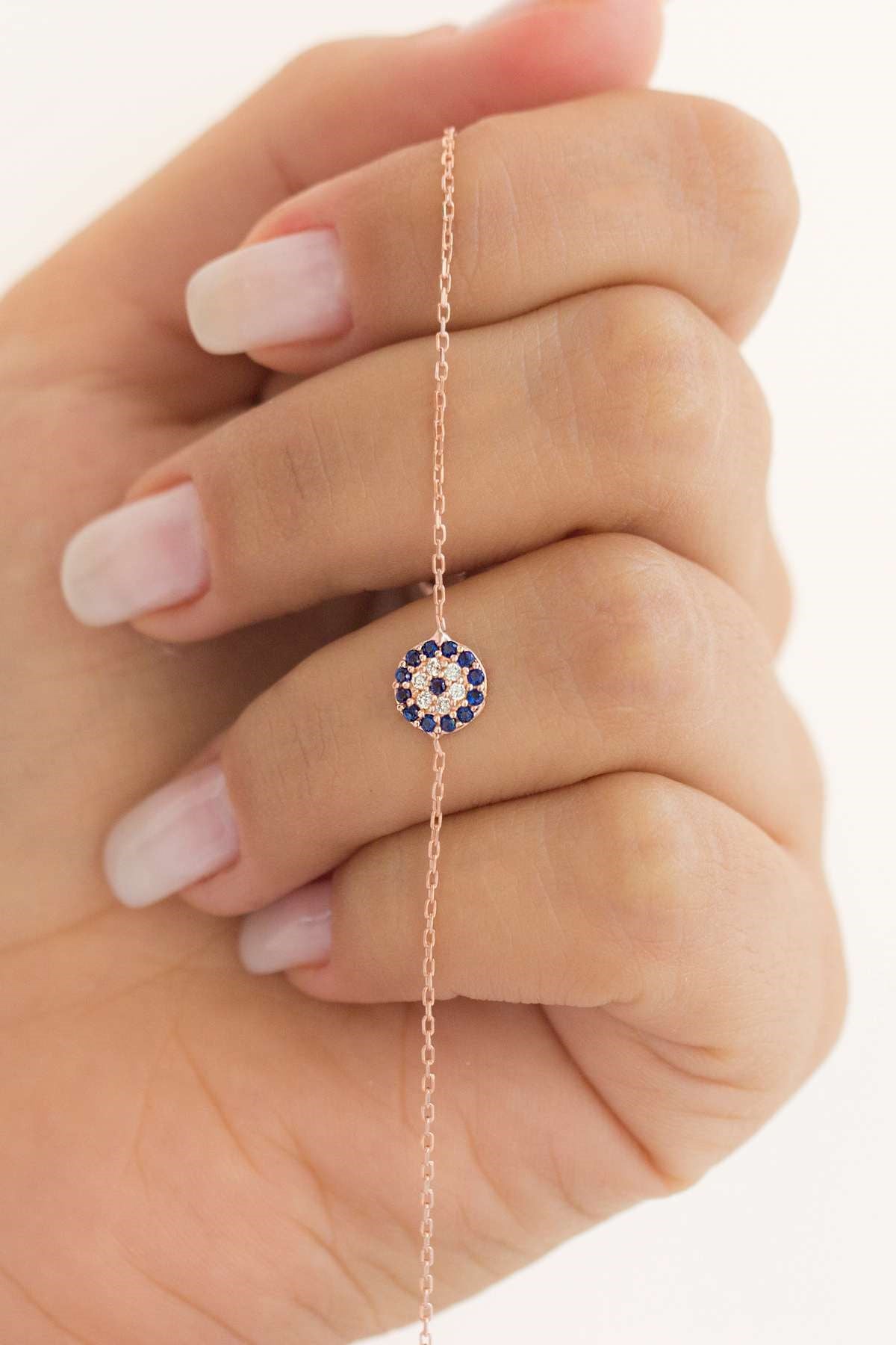 Silver Evil Eye Bracelet