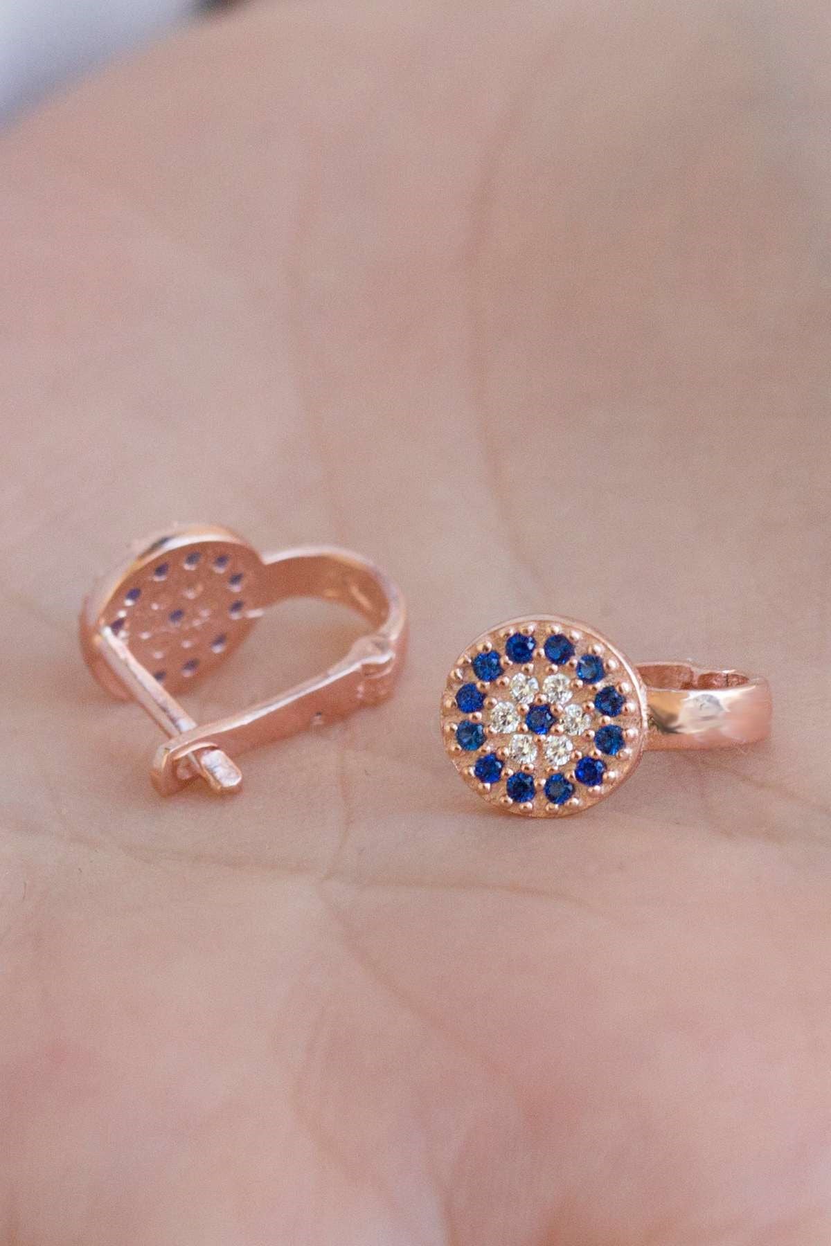 Silver Evil Eye Earrings