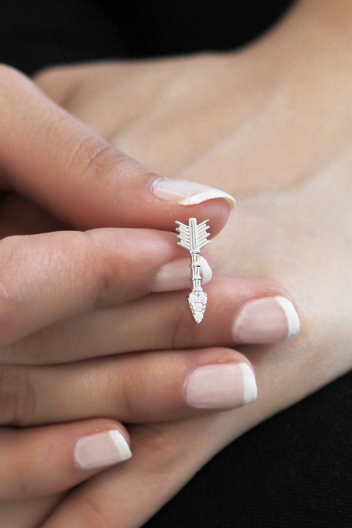 Pendientes Flecha Plata