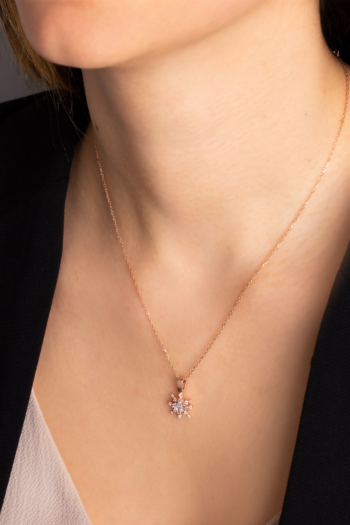 Silver Princess Gemstone Necklace